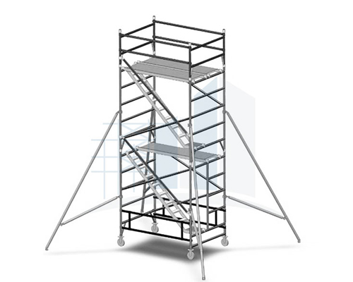 Aluminium Scaffolding Mobile / Movable Tower on Hire / rent 